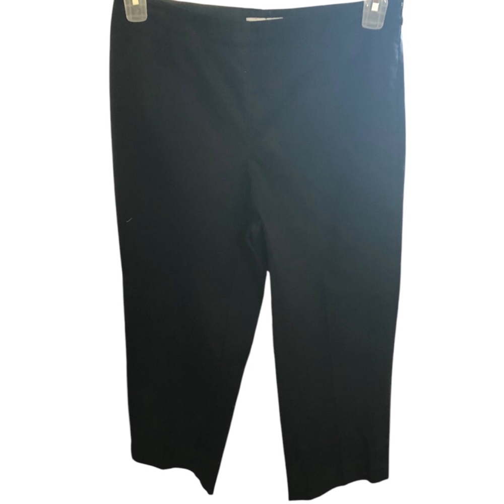 Liz Claiborne Black Cropped Pants Capri Size 6